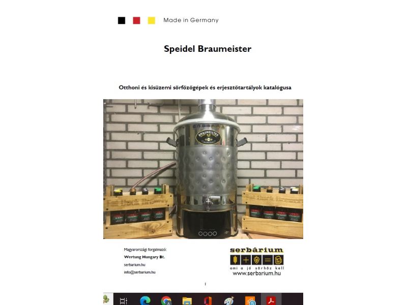 #Braumeister sörfőzőgép katalógus